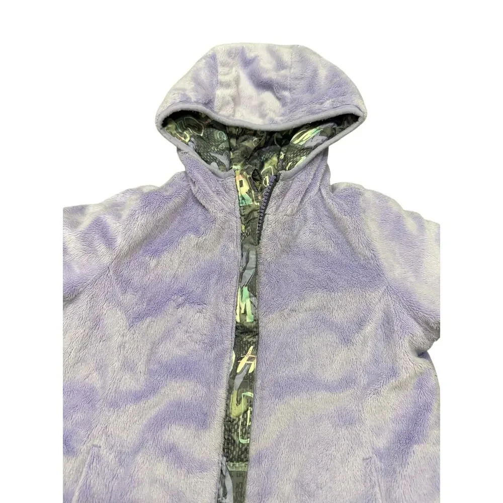 Girl's Free Country Reversible Winter Coat - Purple/Pink/Gray - Size 3T